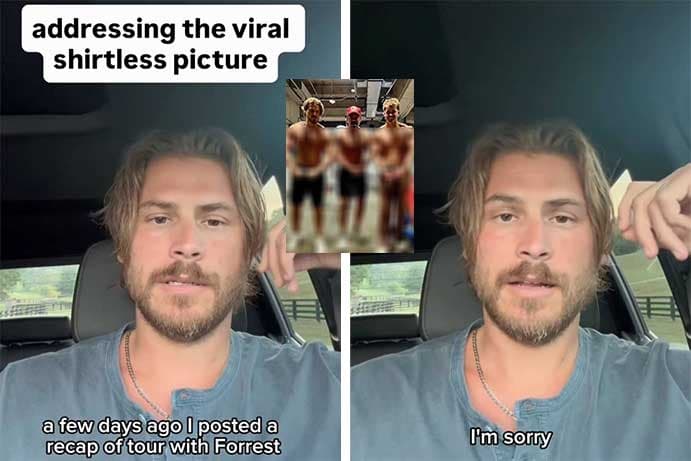 Cory Asbury apaga foto sem camisa após polêmica e defende Forrest Frank de críticas nas redes sociais